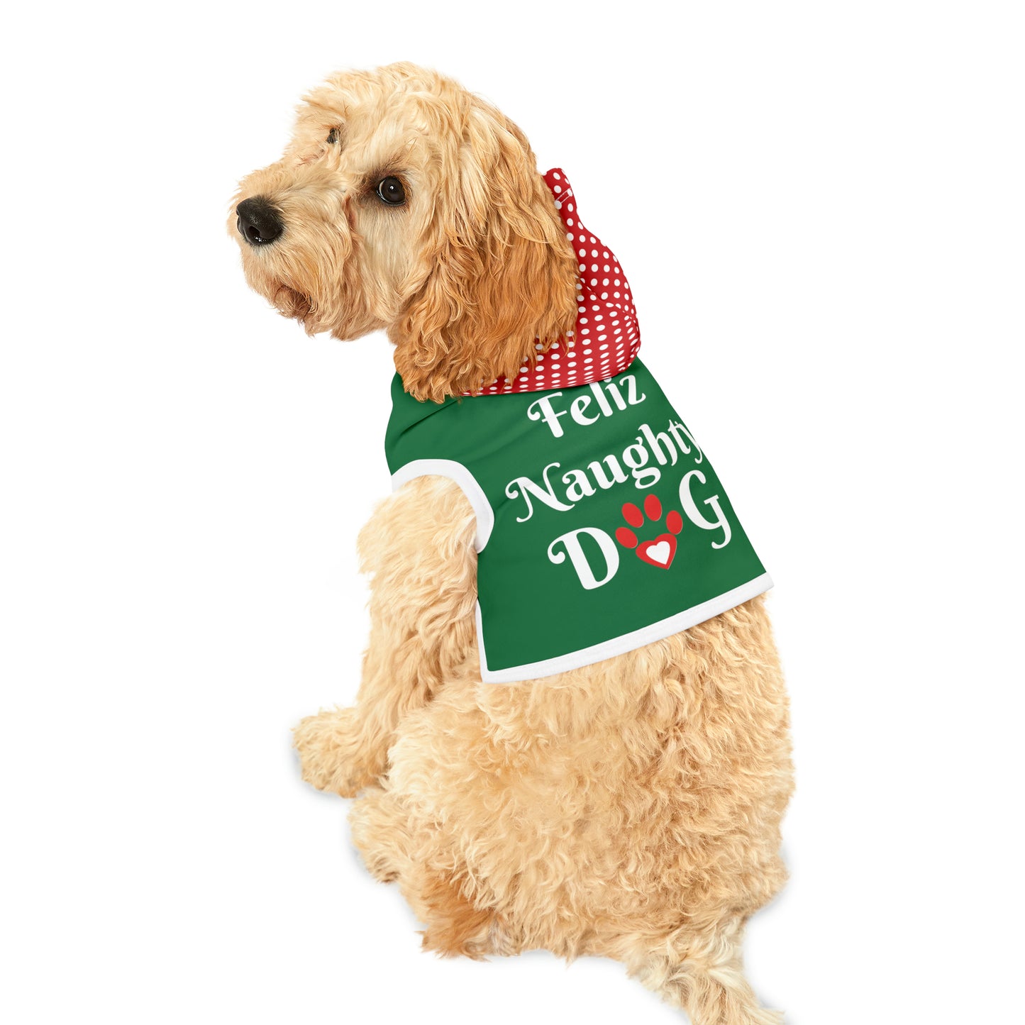 Feliz Naughty Dog-Pet Hoodie