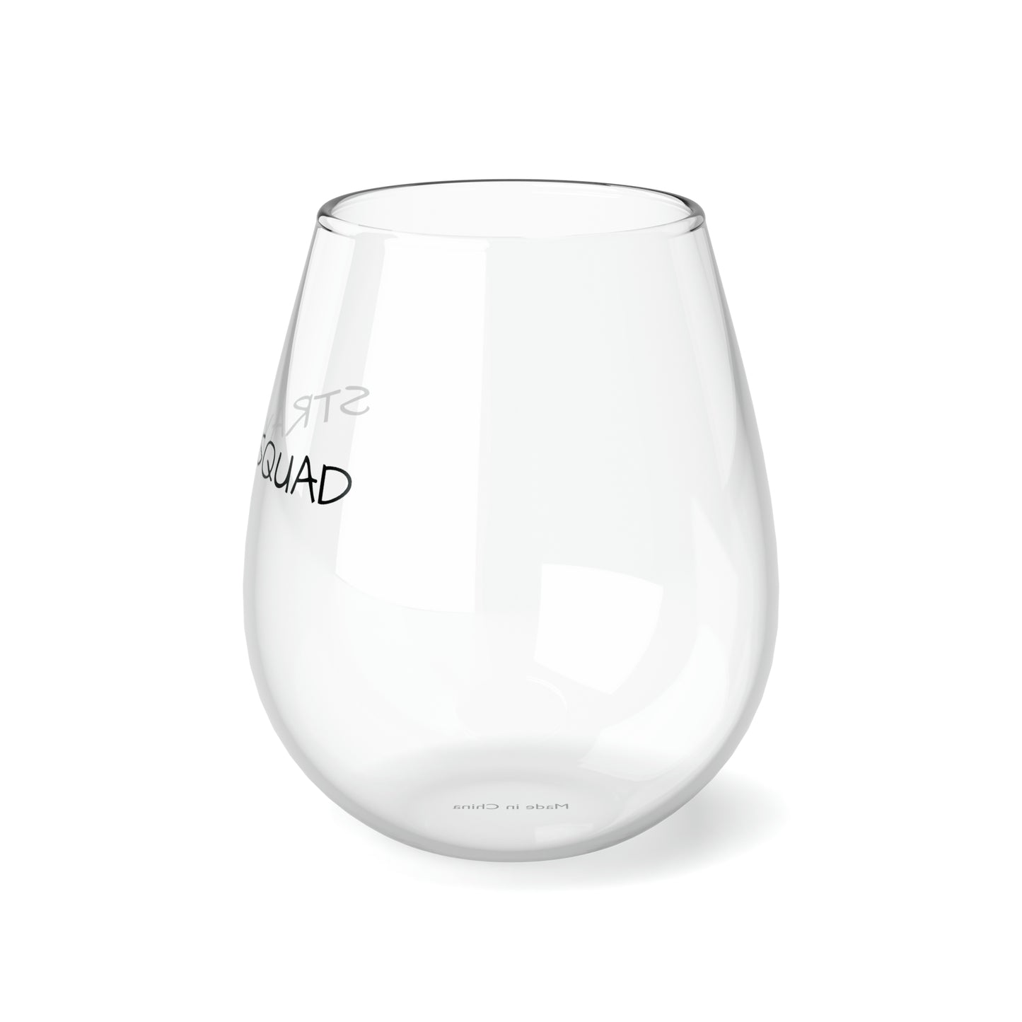 Stray Squad- Stemless Wine Glass, 11.75oz