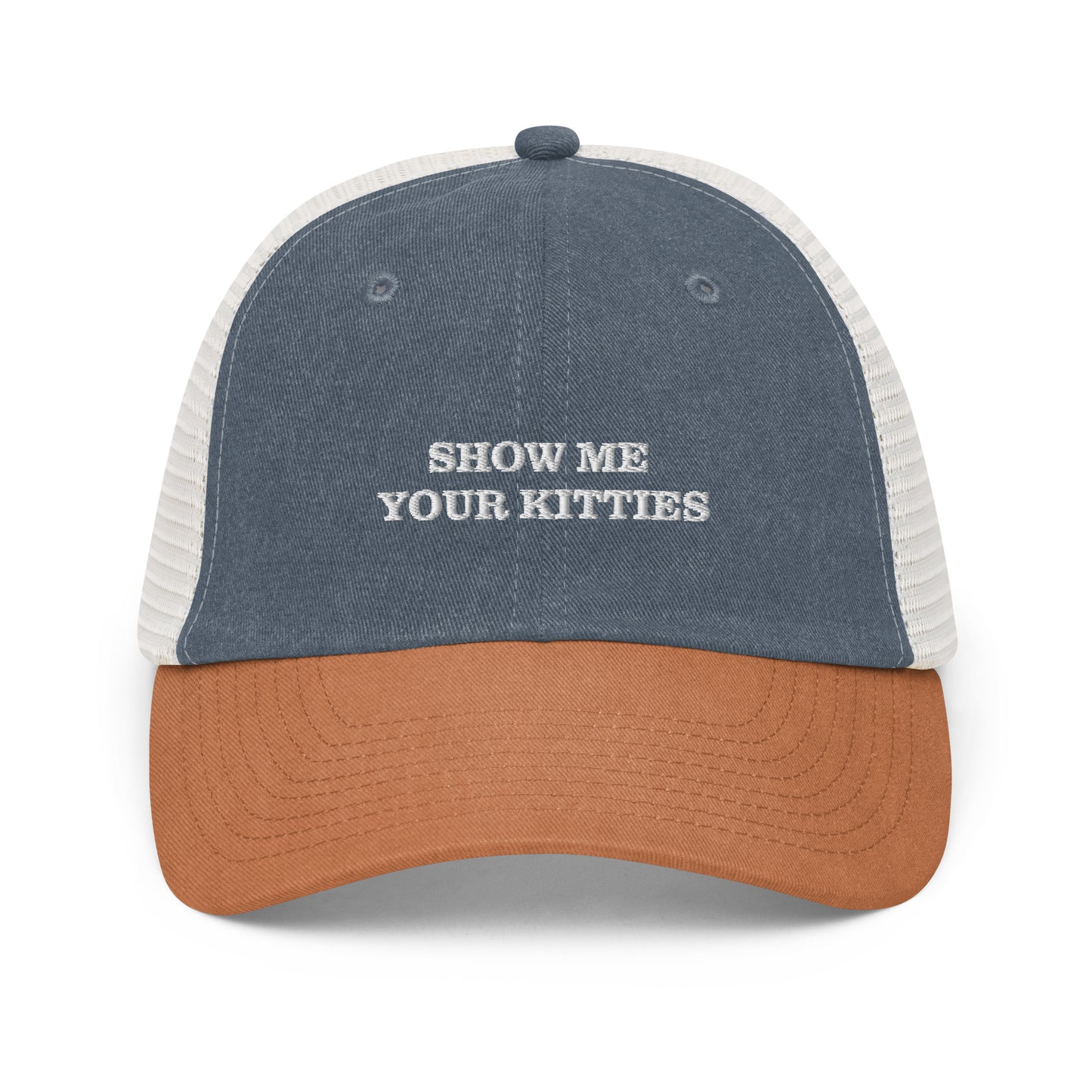 Show me your kitties -Pigment-dyed cap