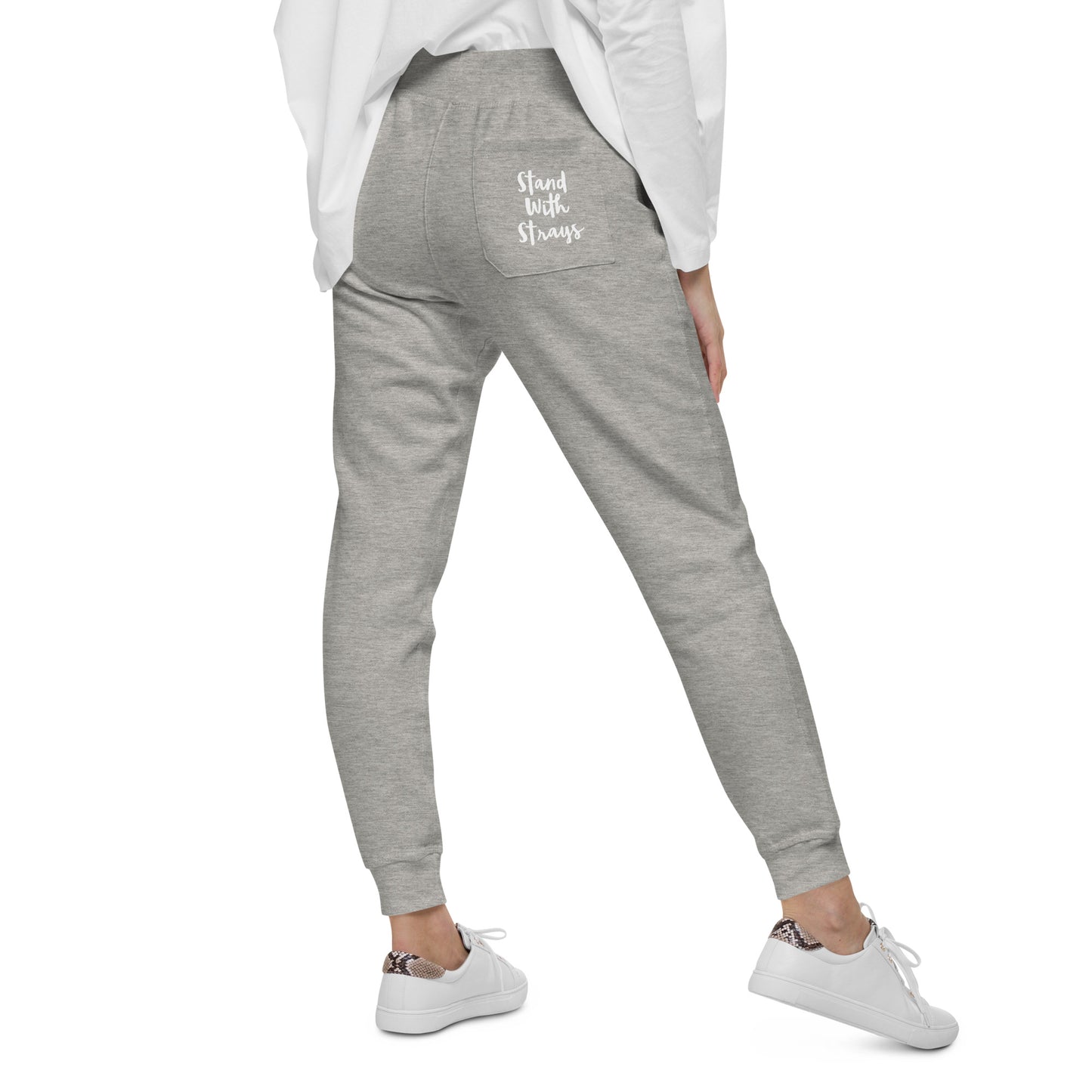 StandwithStrays-Unisex fleece sweatpants