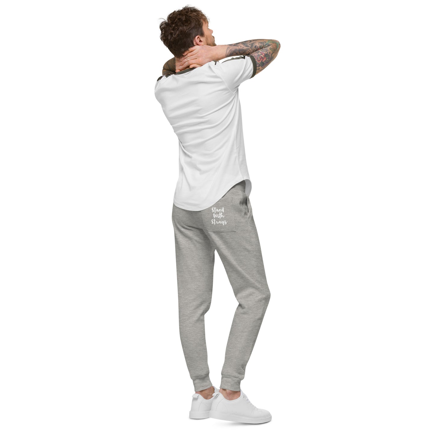 StandwithStrays-Unisex fleece sweatpants