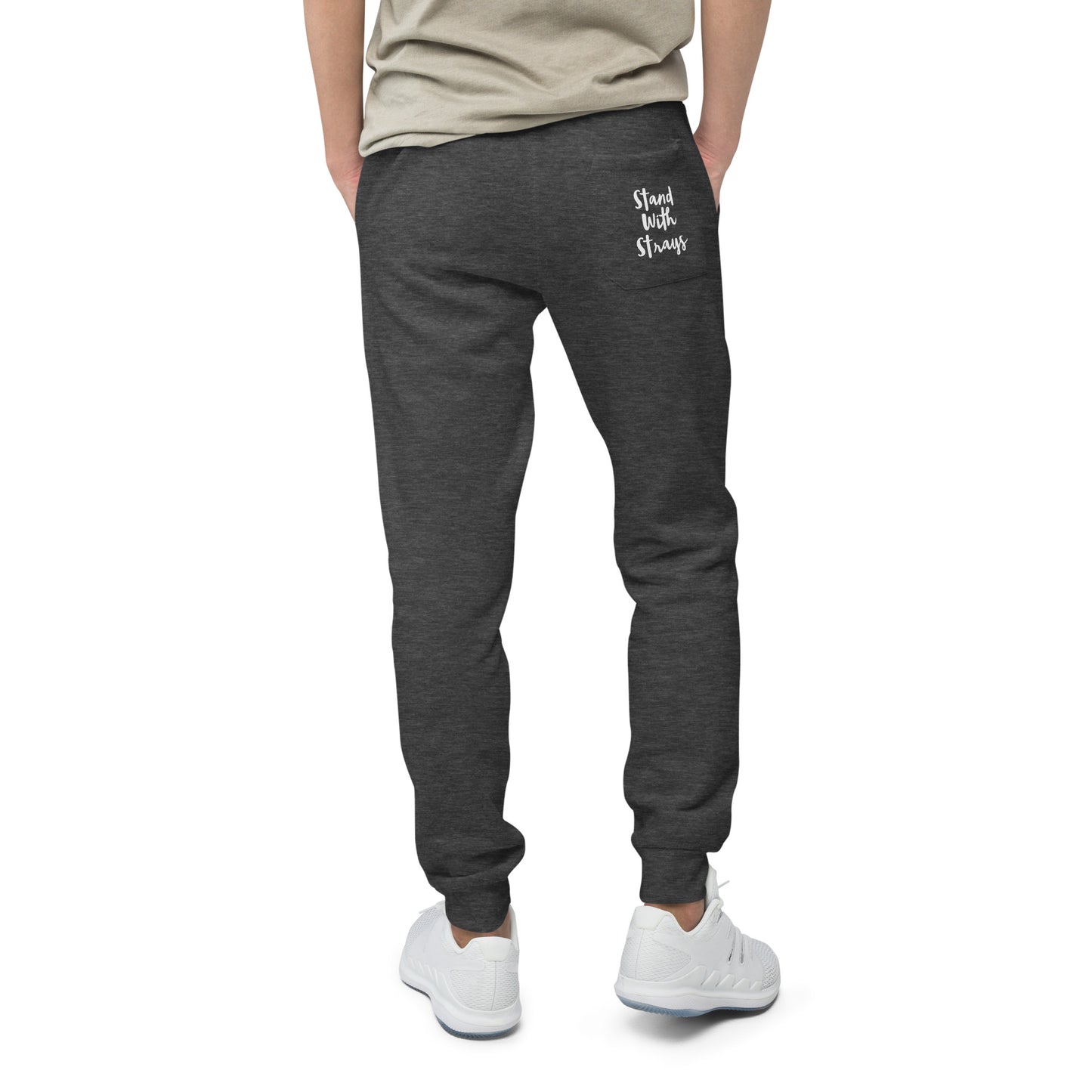 StandwithStrays-Unisex fleece sweatpants